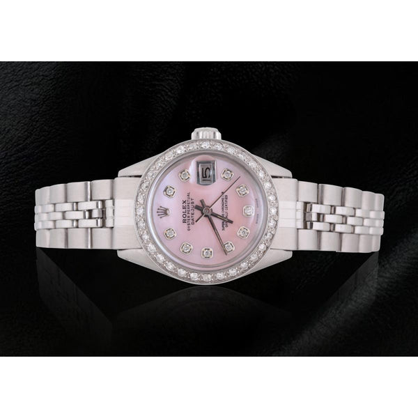 Rolex Rolex Datejust Watch Ss Jubilee Bracelet Diamond Dial Bezel Women