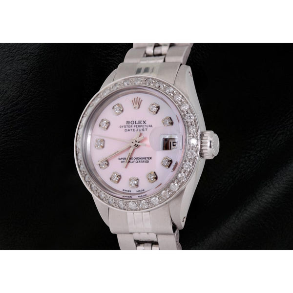Rolex Datejust Watch Ss Jubilee Bracelet Diamond Dial Bezel Women Rolex