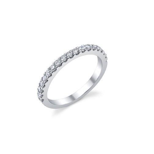3.40 Carats Prong Set Diamonds Lady Eternity Wedding Band White Gold Eternity Band