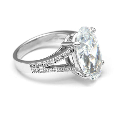 Unique Style White Sparkling Engagement White gold  Sparkling Diamonds Anniversary Ring White Gold Anniversary Ring