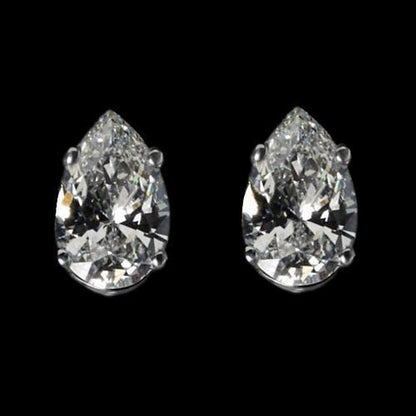 amazing Studs Diamond Earring Pear Cut Stud Earrings