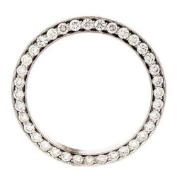 3.5 Ct Custom Mined Natural Real Diamond ( Not Lab Grown ) Bezel To Fit Rolex Datejust & President Watch