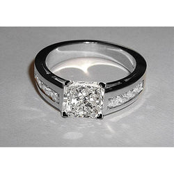 3.50 Ct. Princess Cut Engagement Natural Earth Mined Diamond Accented Ring