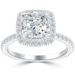 Halo Engagement Ring 3.75 Carats