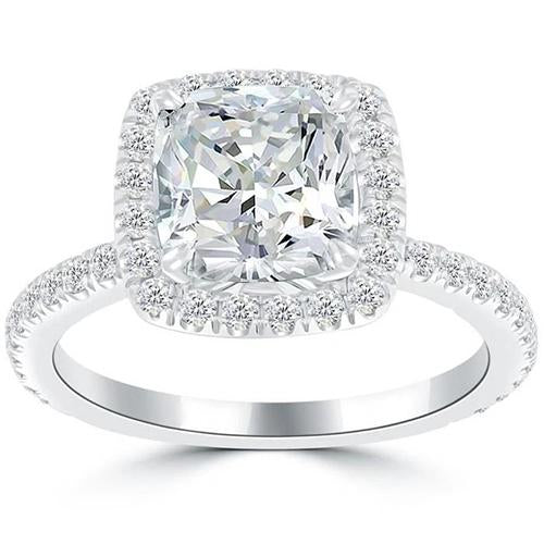Halo Engagement Ring 3.75 Carats 