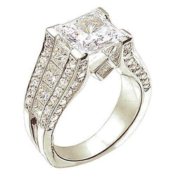 3.50 Ct. Natural Earth Mined Diamond Engagement Ring Accented Women Jewelry New