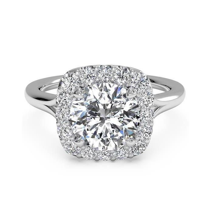 3.60 Ct Gorgeous Round Cut Diamonds Anniversary Ring Halo Halo Ring