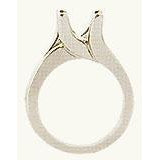 Antique Fancy Lady’s  Style White Elegant Gold Solitaire Ring