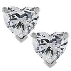 3 Carats Heart Cut Diamond Stud Earring Ladies Gold Jewelry