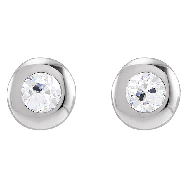 natural round diamond 3ct watch front view