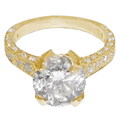 Gorgeous Diamond Anniversary Ring Yellow Gold
