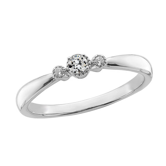 3 Stone Engagement Ring Round Old European
