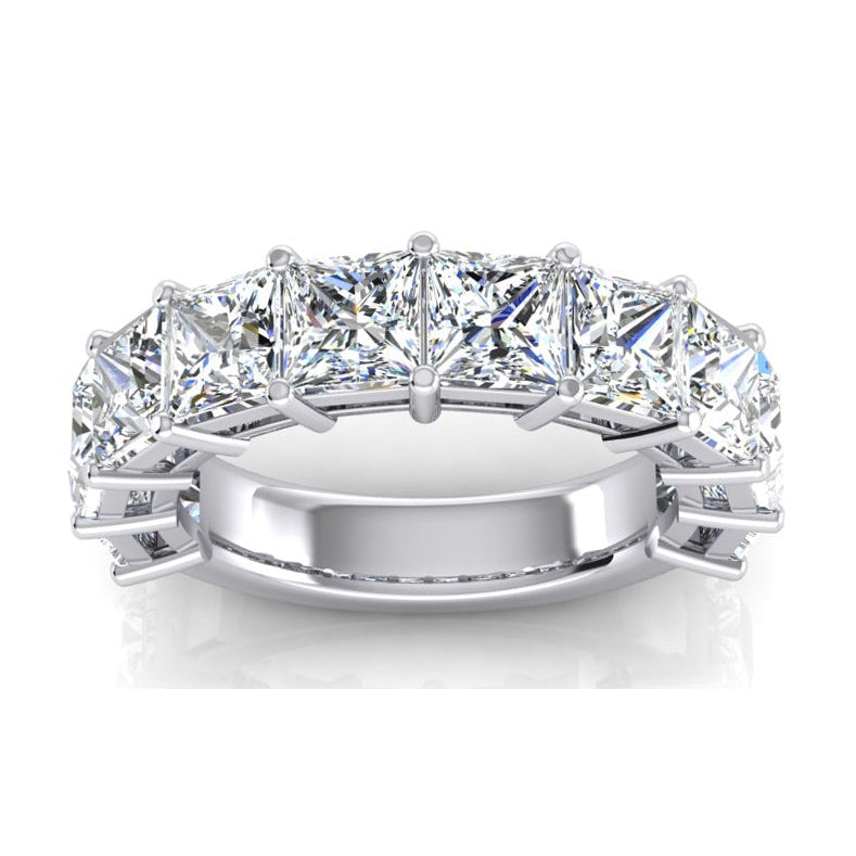 3/4 Princess Eternity Diamond Wedding Band