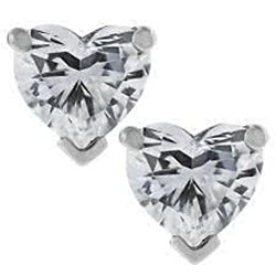 3 Carats Heart Cut Natural Real ( Not Lab Grown ) Diamond Stud Earring Ladies Gold Jewelry