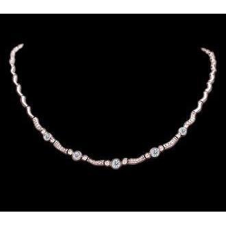 4 Carat Natural Diamonds Yard Necklace Pendant Rose Gold Yard By Diamond Rose Gold Pink Pendant