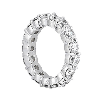 4 Carat F Vs1 Diamond Gold Engagement Band Ring Beautiful Eternity Band