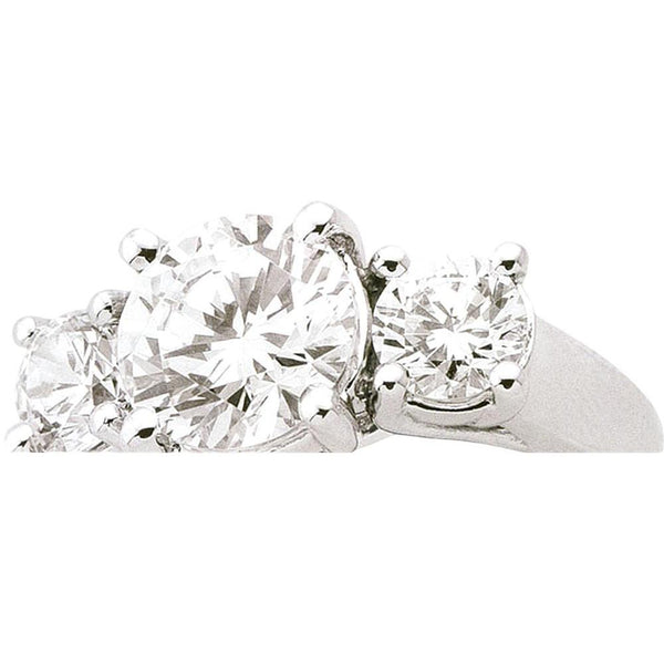 4 Carat H Vs1 3 Stone Diamonds Engagement Ring Diamond Gold New Three Stone Ring