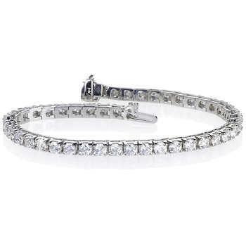 6 Ct Round Diamond Tennis Bracelet Solid White Gold Women Jewelry Tennis Bracelet