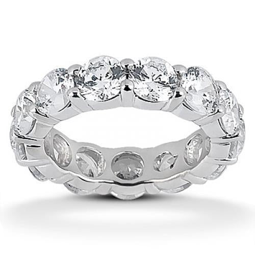 4 Ct. White Gold Round Diamond Eternity Wedding Band Eternity Band