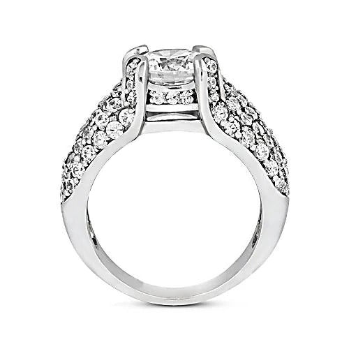  Antique Fancy Lady’s  Style White Elegant Gold Engagement Diamond White Gold 