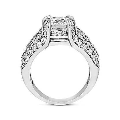  Antique Fancy Lady’s  Style White Elegant Gold Engagement Diamond White Gold 