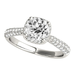 Natural Diamond Ring 4.25ct - White Gold 14K