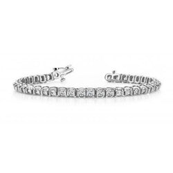 4.56 Ct Women Bezel Setting Lab Grown Diamonds Tennis Bracelet