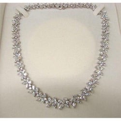 40 Ct Small Ladies Necklace Sparkling Diamonds New