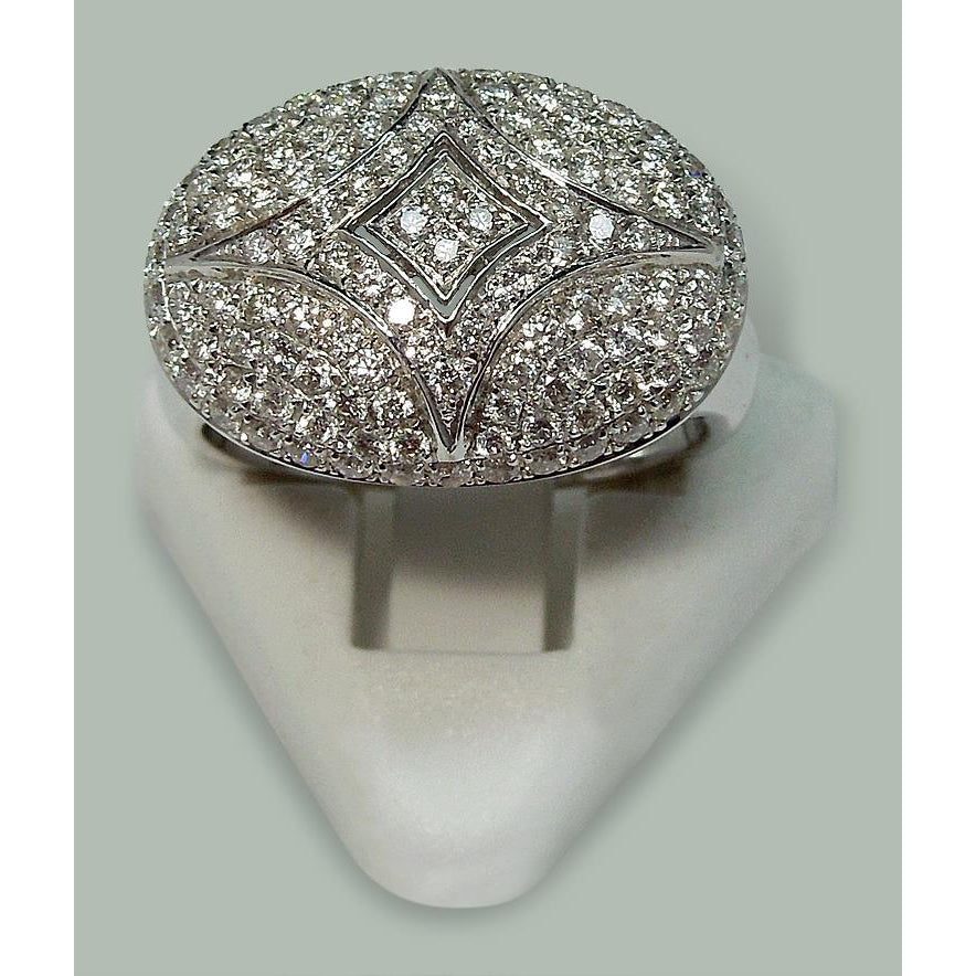  Antique Fancy Lady’s  Style White Elegant Gold Engagement Diamond White Gold  Engagement Ring