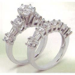 4.11 Carats Diamond Engagement Band Set Engagement Ring