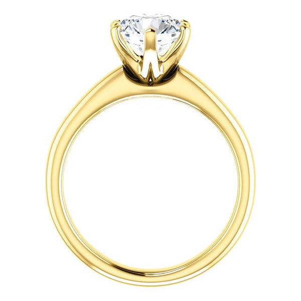 Old Miner Yellow Gold Diamond Solitaire Ring