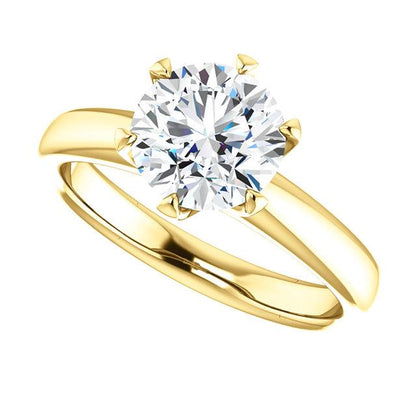 1.50 Ct. Round Brilliant 6-Prong Setting Solitaire Ring Solitaire Ring