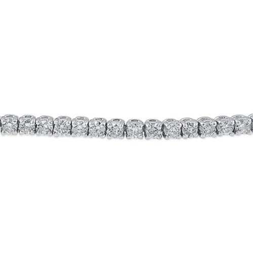 3 Ct Round Diamond Diamond Tennis Bracelet 14K White Gold