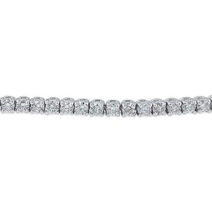 3 Ct Round Diamond Diamond Tennis Bracelet 14K White Gold