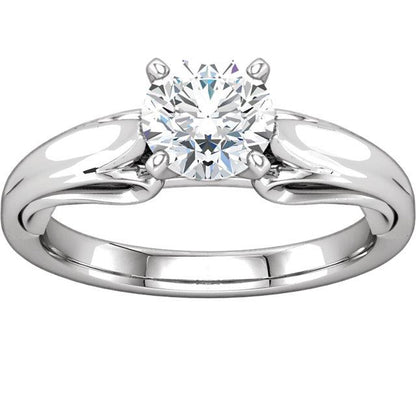 Brilliant Prong Set Round Diamond Ring