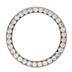 4.25 Ct. Custom Mined Diamond Bezel To Fit Rolex Datejust & President Watch 36 Mm