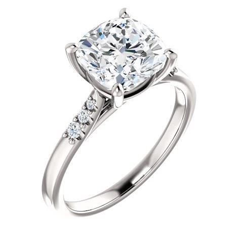 Lady’s Fancy Solitaire Ring with Accents