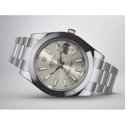 Watch Bezel Rolex Datejust Ii Smooth Bezel Silver Dial Watch Stainless Steel