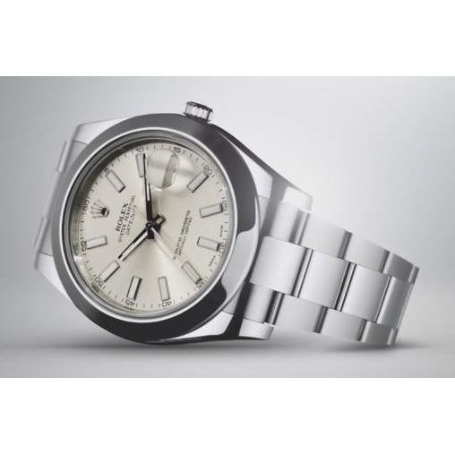Rolex Datejust Ii Smooth Bezel Silver Dial Watch Stainless Steel Watch Bezel