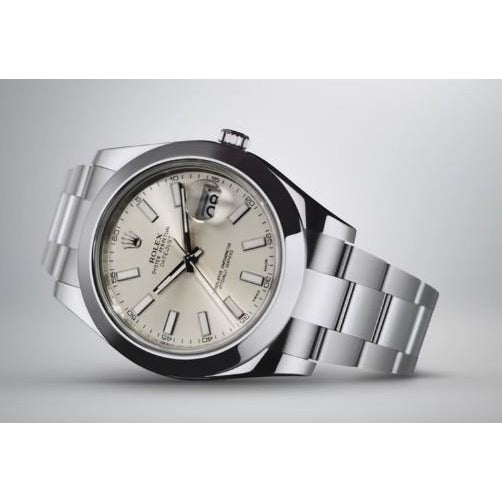 Rolex Datejust Ii Smooth Bezel Silver Dial Watch Stainless Steel Watch Bezel