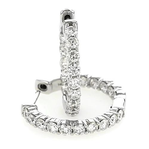 Fancy Ladies New Hoop Round Diamond Earring  Jewelry