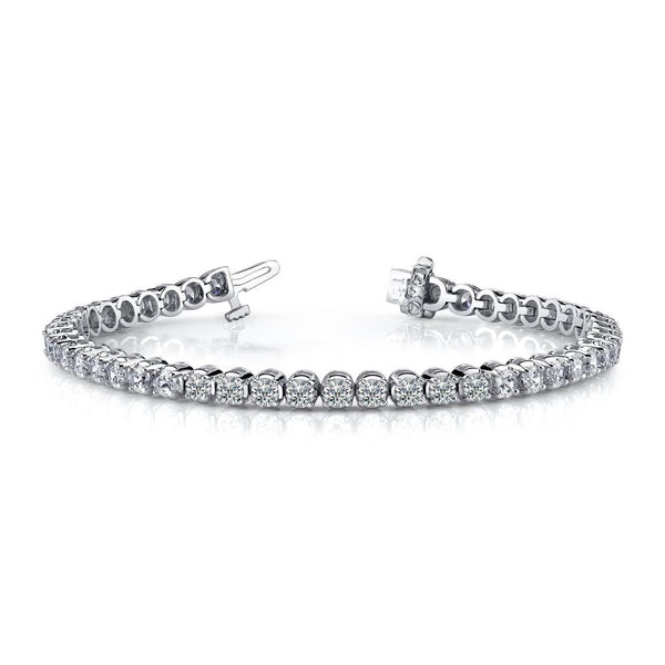 9 Ct Round Brilliant Cut Diamonds Ladies Tennis Bracelet