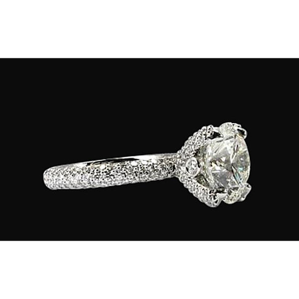 4.51 Ct Sparkling White Gold Engagement Ring Diamond Ring Halo Ring