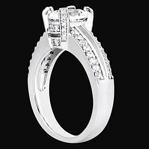  Lady’s Brilliant Engagement White Gold Diamond Solitaire Ring