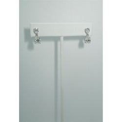 4.70 Carats Pear Real Natural Earth Mined Diamond Drop Women Earring White Gold 14K