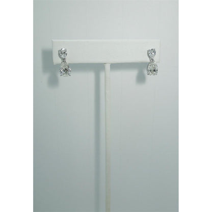 4.70 Carats Pear Diamond Drop Women Earring White Gold 14K Dangle Earrings