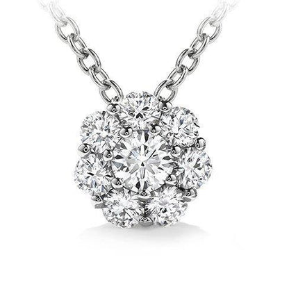 4.80 Ct Round Brilliant Prong Setting Diamond Pendant Solid Gold 14K Pendant