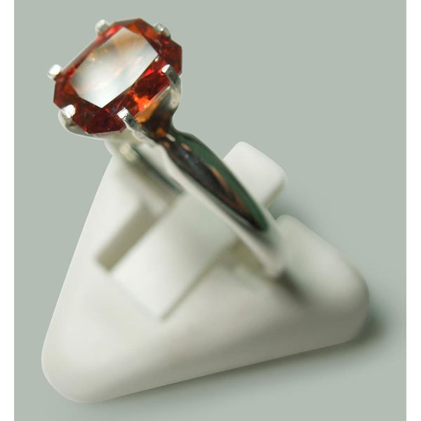 2 Ct Prong Set Radiant Red Ruby White Gold 14K  Ring Gemstone Ring