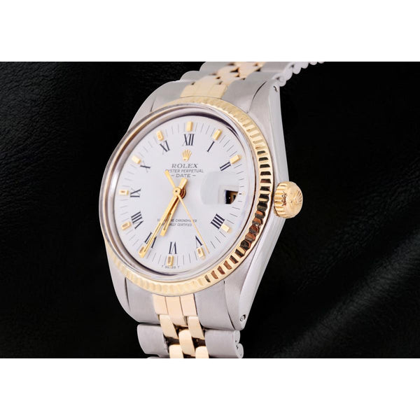 Rolex Ss & Gold Jubilee Bracelet Rolex Men Date Watch Roman Dial