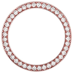 4 Ct Round Natural Earth Mined Diamond Bezel To Fit Datejust Men's 36 Mm Watch Rose Gold